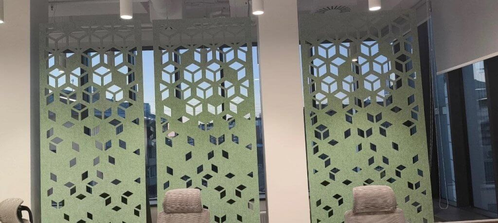 перегородки из фетра акустического